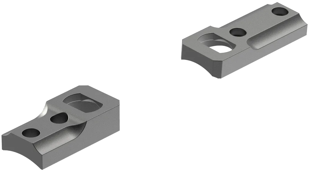 Leupold 60760 Dual Dovetail Base Set Matte Black Kimber 8400