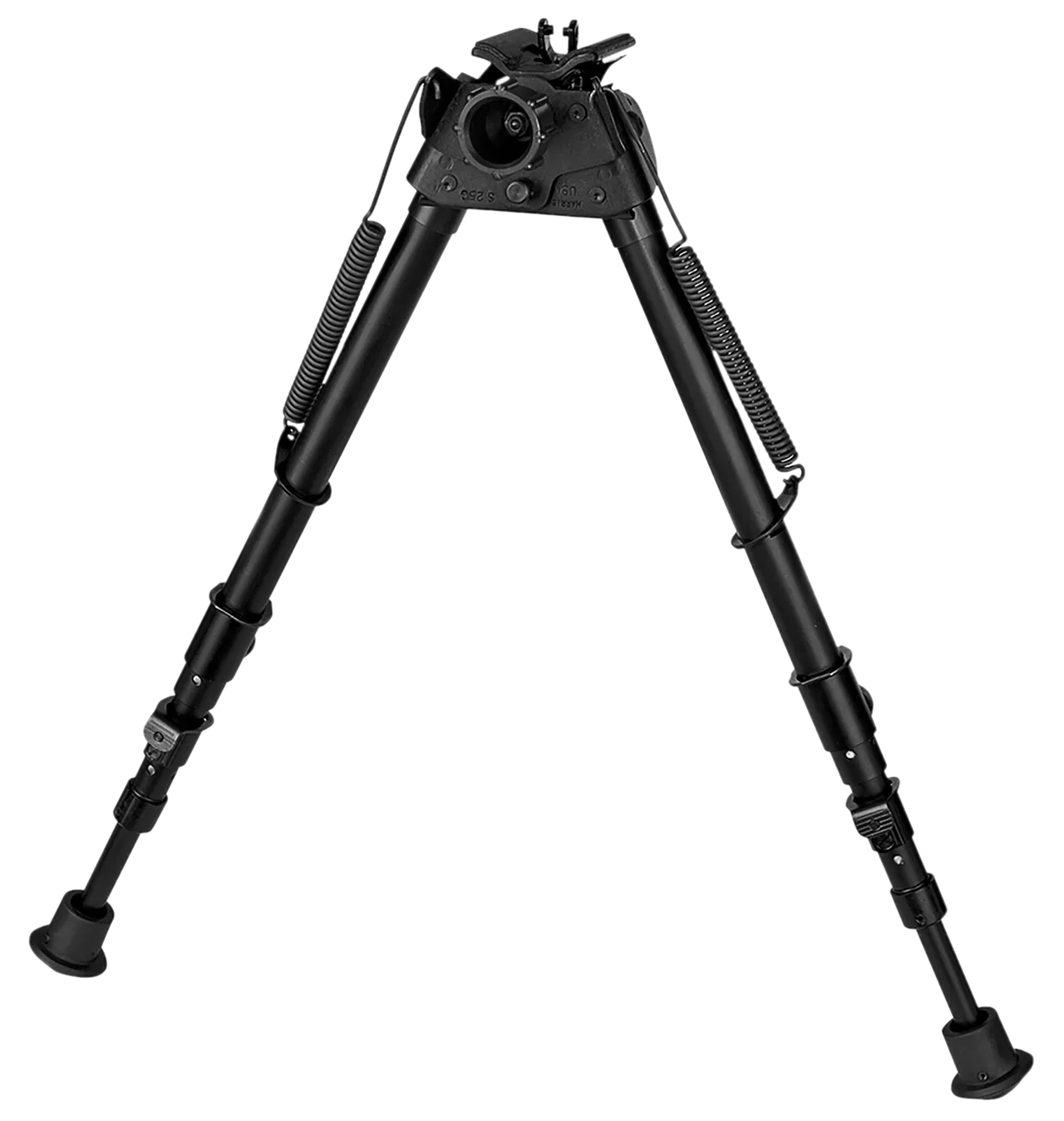 Harris Bipods 25CS Swivel 25C Swivel Stud, 13.50-27", Black Steel/Aluminum, Rubber Feet