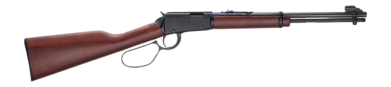 Henry H001L22M Classic 22 WMR 12+1 18.50" Blued Round Barrel, Black Aluminum Grooved Receiver, American Walnut Straight Grip Stock
