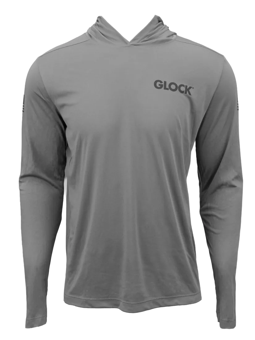 GLK AP96416 HOODED PERFORMANCE SHIRT M GREY