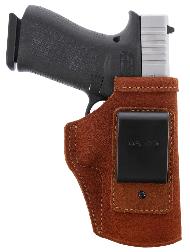 Galco STO226R Stow-N-Go IWB Natural Steerhide Fits Glock 19 Gen1-5 Right Hand