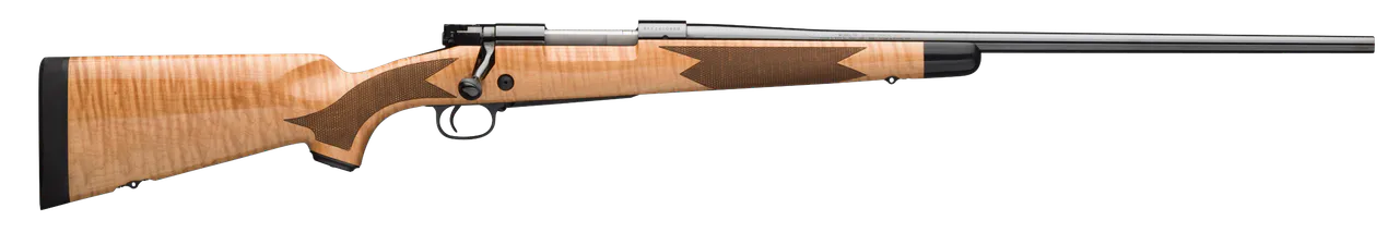 Winchester Repeating Arms 535218226 Model 70 Super Grade 270 Win Caliber with 5+1 Capacity, 24" Barrel, High Polished Blued Metal Finish & Gloss AAA Maple Stock Right Hand (Full Size)