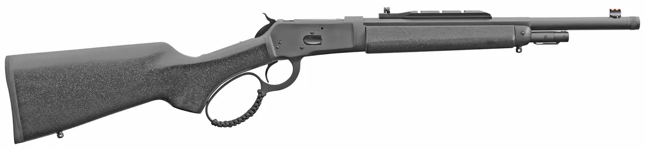Chiappa Firearms 920421 Wildlands Takedown 1892 Full Size 44 Mag 5+1 16.50" Matte Black Steel Threaded Barrel, Matte Black Picatinny Rail Steel Receiver, Fixed Black Textured Laminate Stock