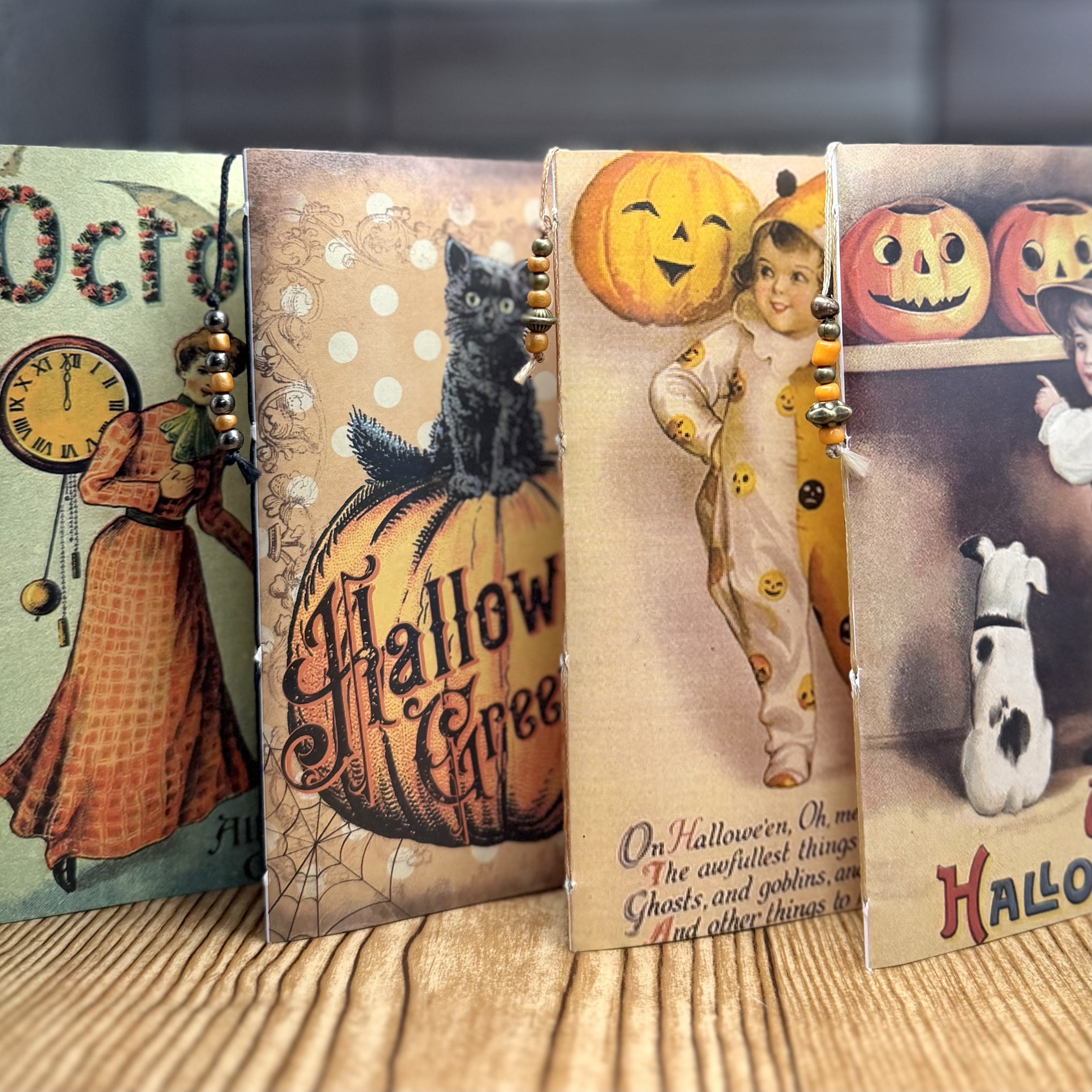 Vintage Halloween Card Journal