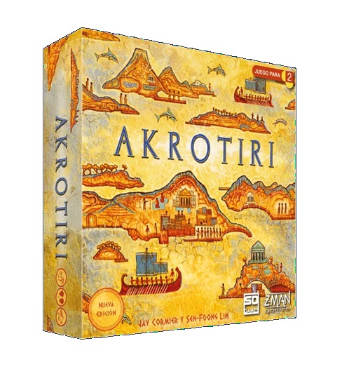 Akrotiri juego de mesa moderno en Colombia
