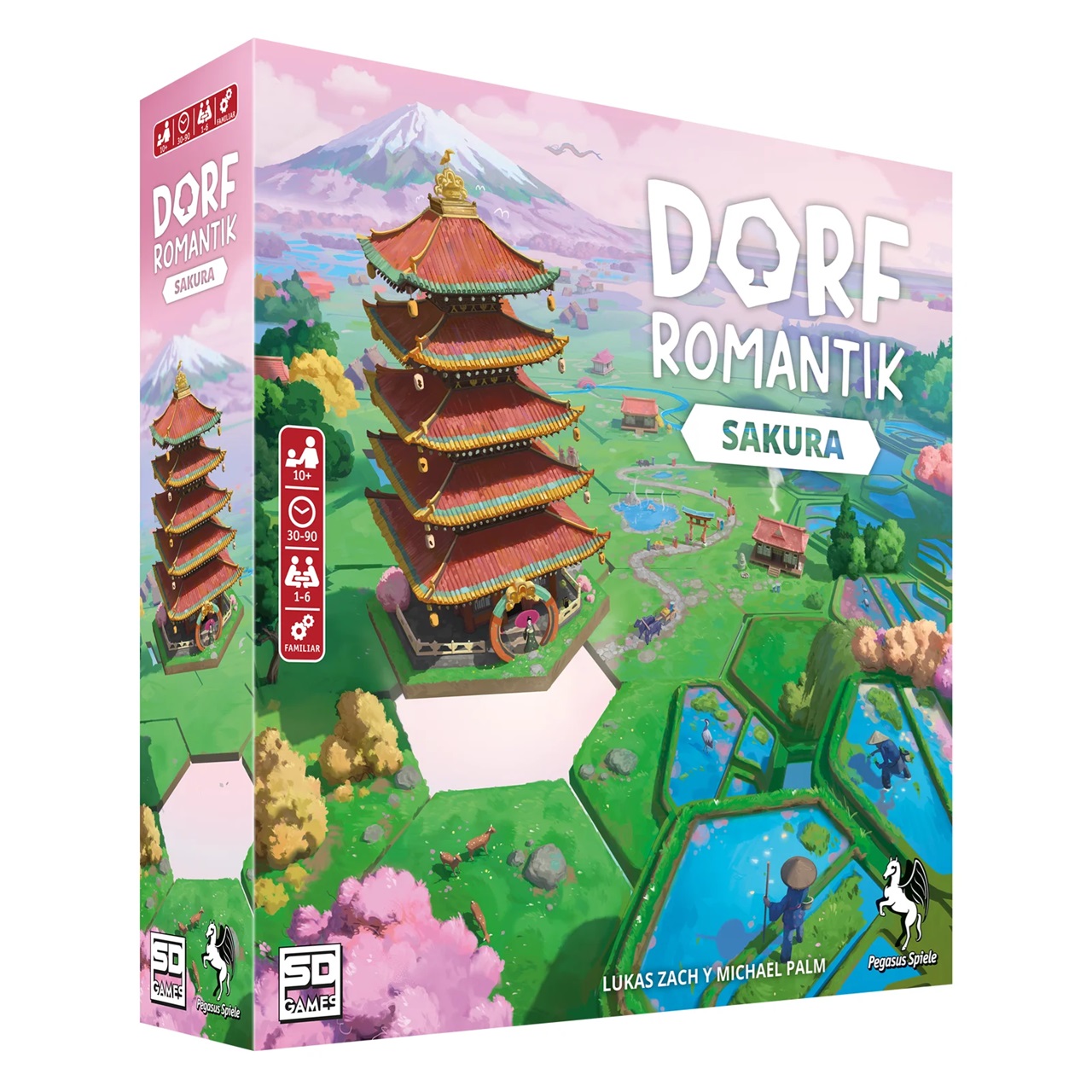 Dorfromantik Sakura juego de mesa moderno en Colombia