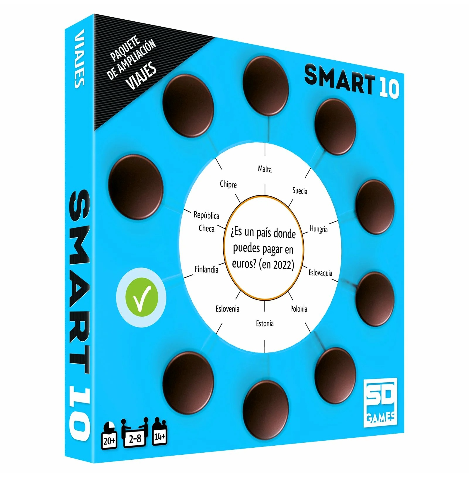 Smart 10: Viajes juego de mesa moderno en Colombia