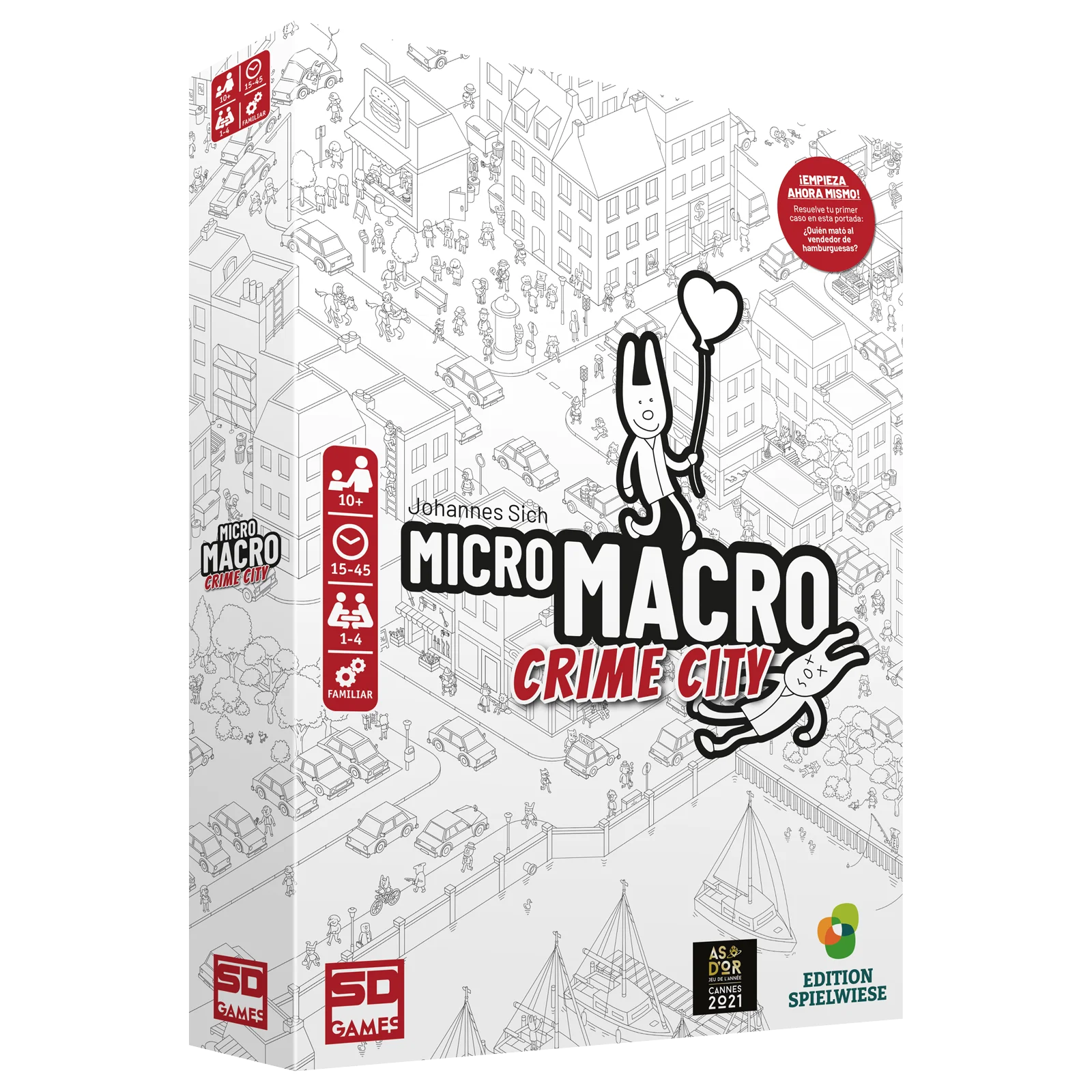 Micro Macro Crime City juego de mesa moderno en Colombia