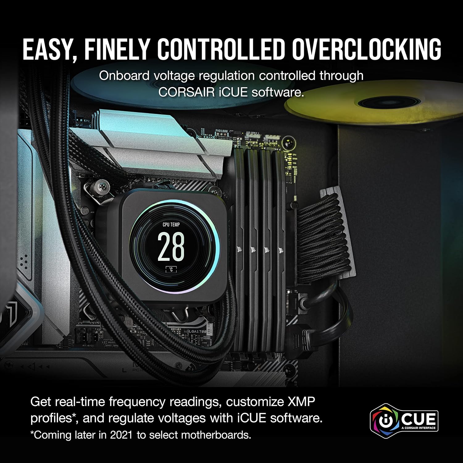 Memória Corsair Vengeance - 32GB (2x16GB), DDR5, 5200Mhz, C40, Preto - CMK32GX5M2B5200C40 — imagem 4 de 7