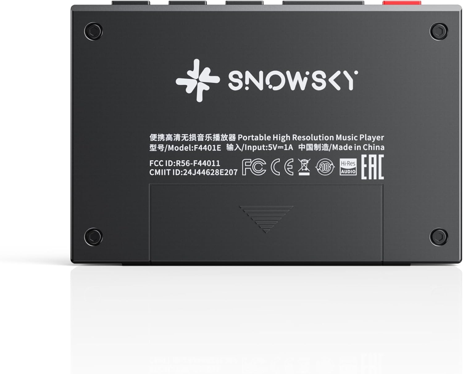 Mini leitor de MP3 Bluetooth HiFi SnowSky/FiiO Echo, reprodução de 15 horas, controle de volume independente com saídas de fones de ouvido de 3,5 mm/4,4 mm (preto) — imagem 4 de 6