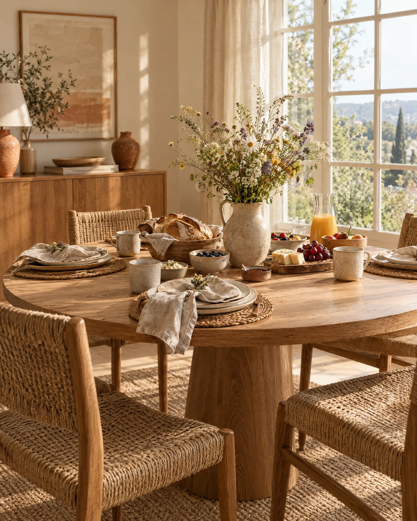 Warm, natural wood