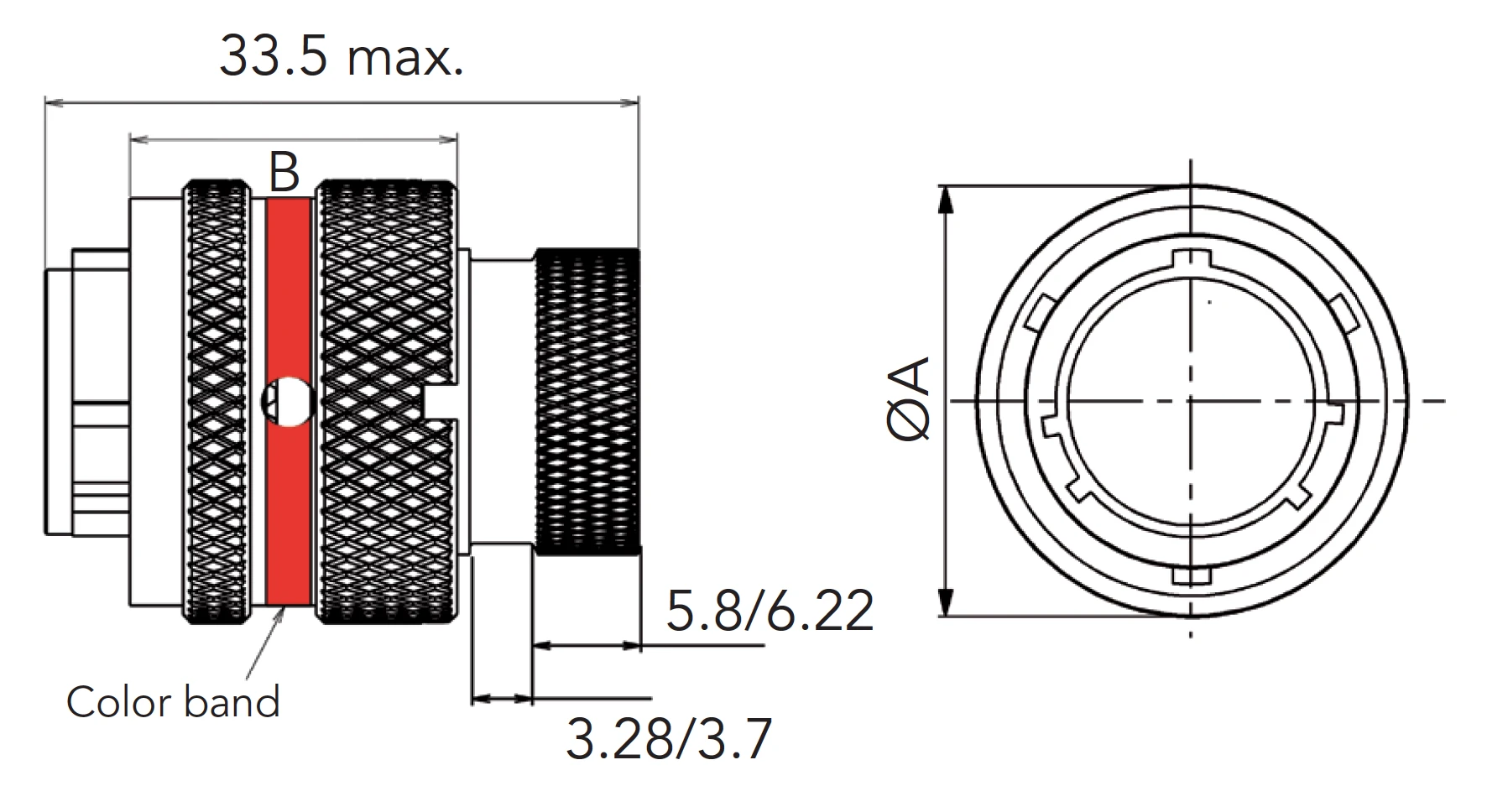 Autosport bulkhead connector dimensions