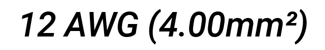 12 AWG (4mm²)