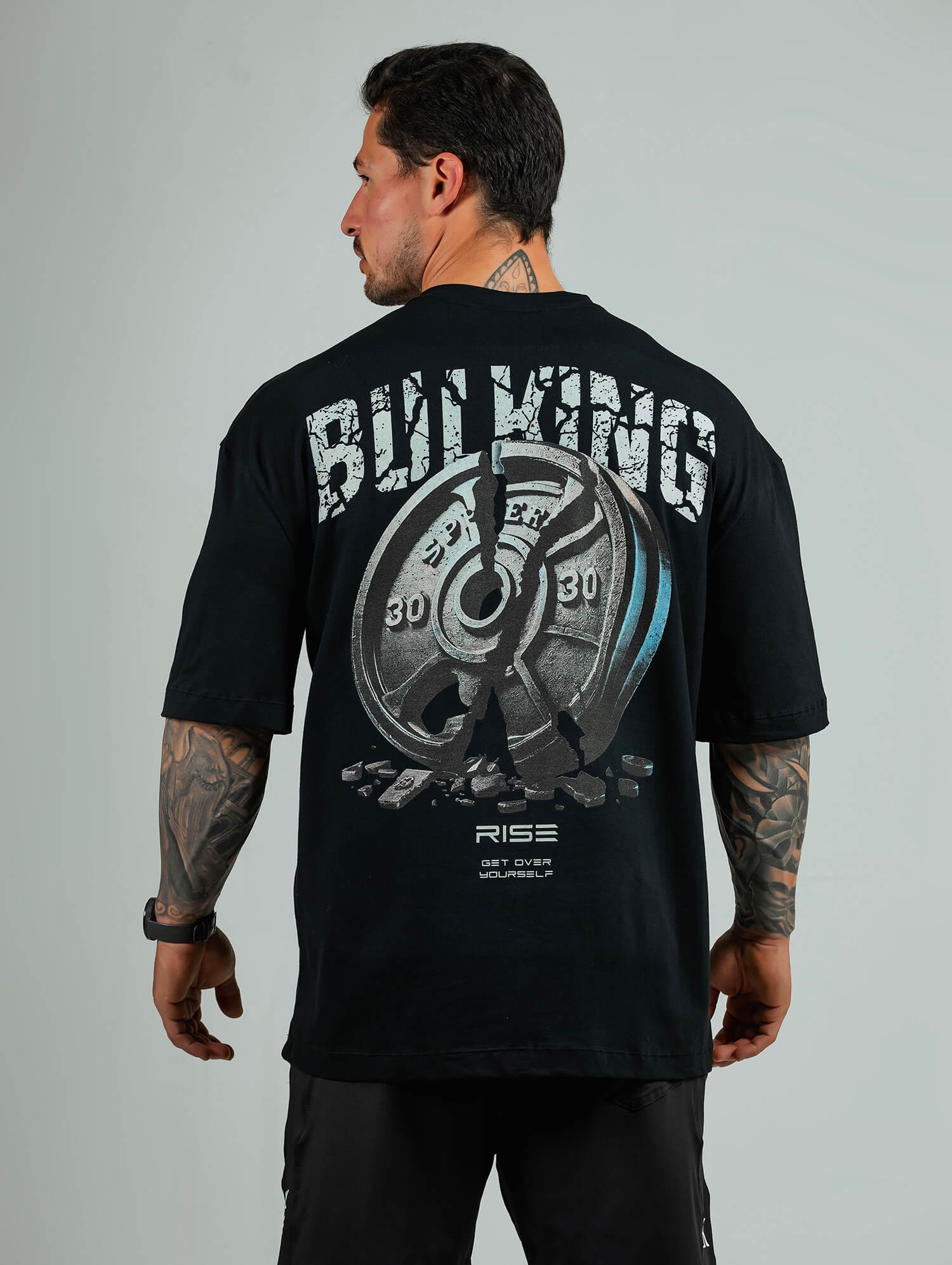 CAMISETA OVERSIZED DESTRUCTION PRETA