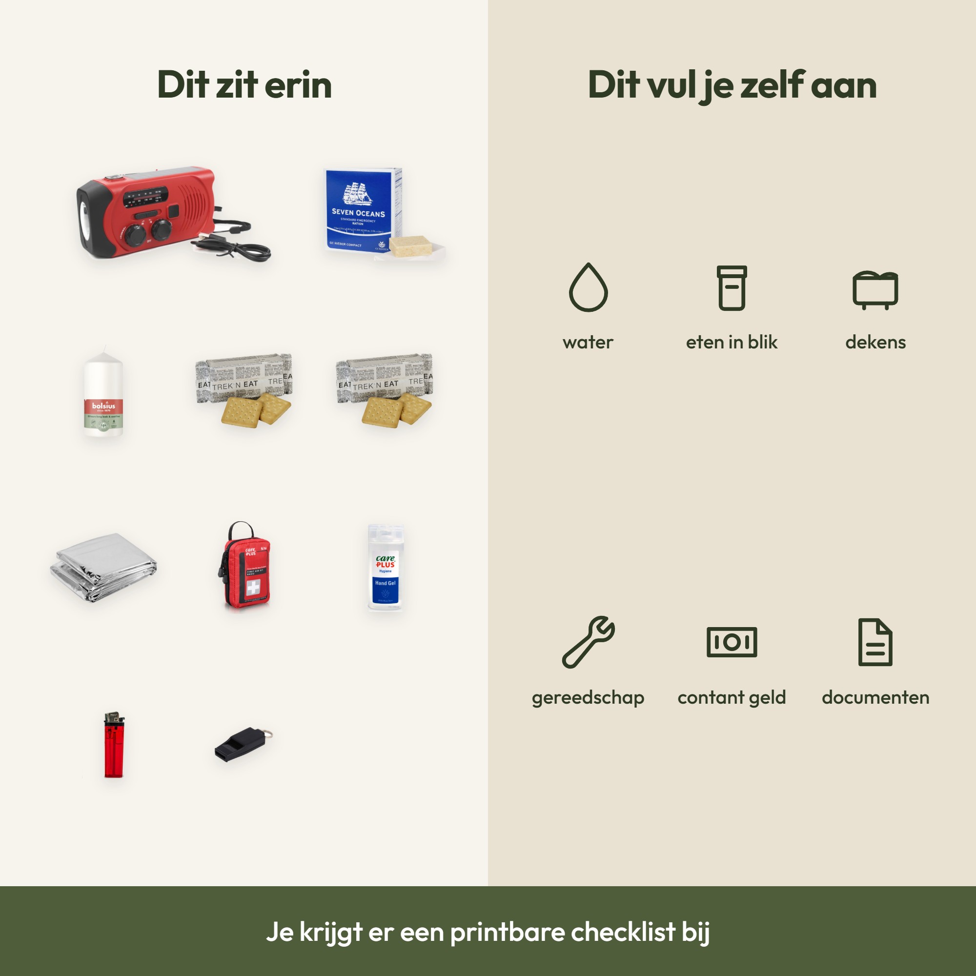 Basis Noodpakket 72 uur + checklist – afbeelding 3