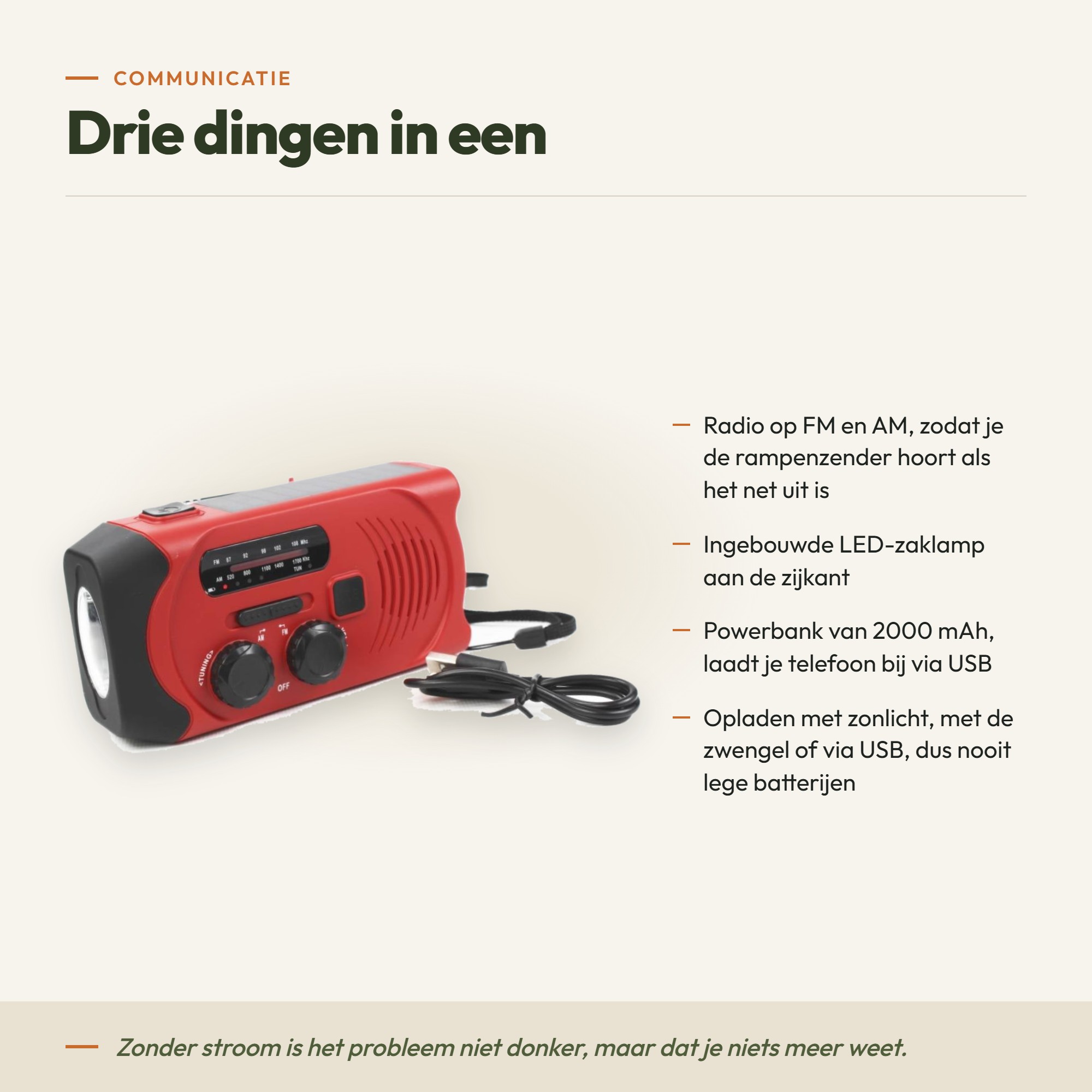 Basis Noodpakket 72 uur + checklist – afbeelding 4