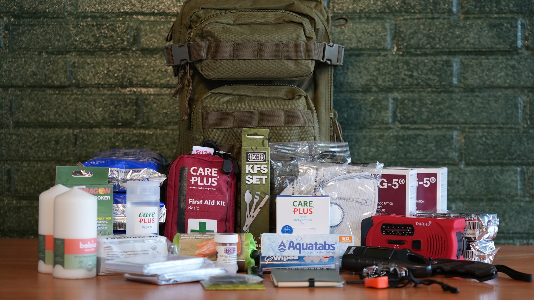 Bug Out Bag Basis – Compleet 72-uurs Noodpakket in 25L Rugzak – Voedsel, Water, EHBO, Kookgerei & Tools – afbeelding 3