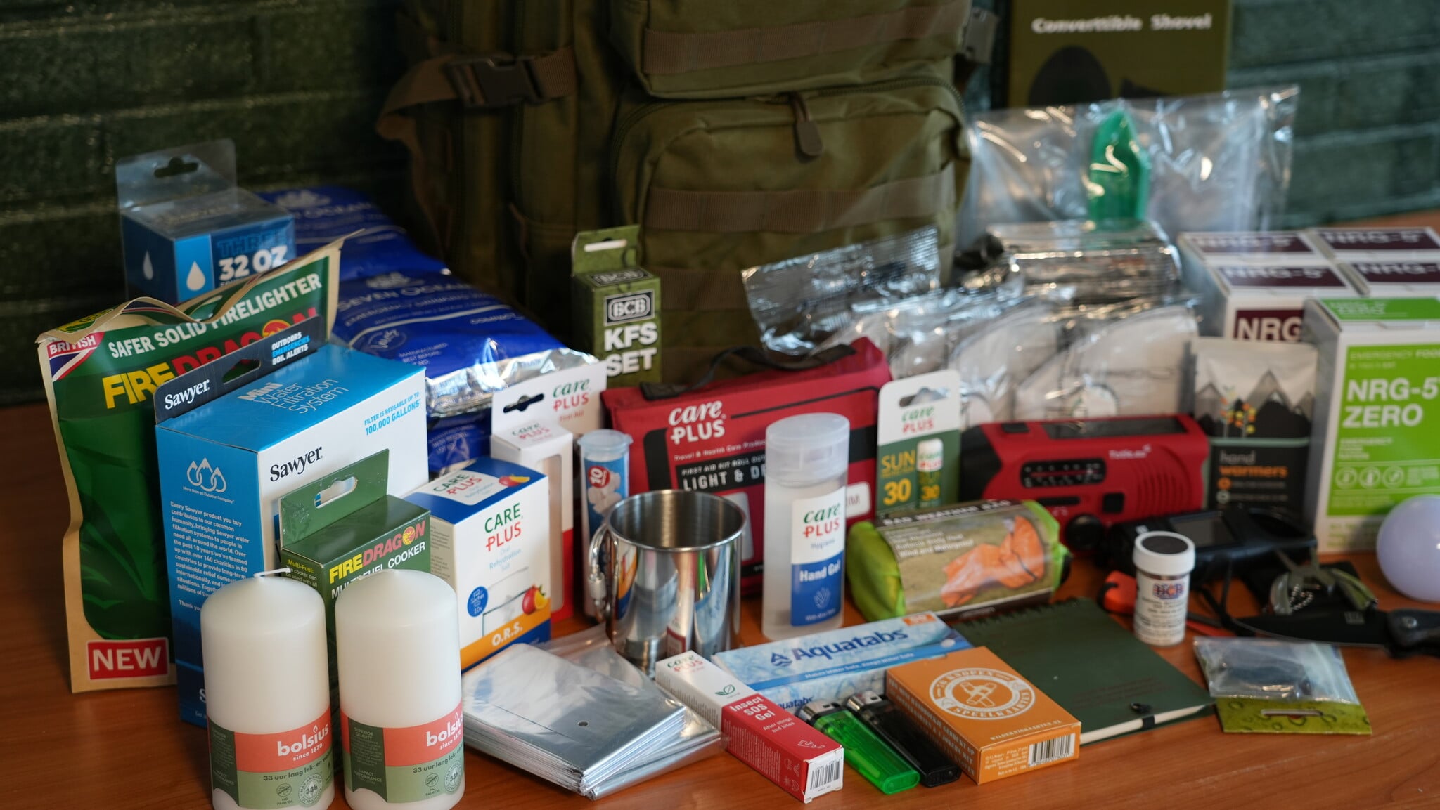 Bug Out Bag Compleet – Uitgebreid 72-uurs Noodpakket in 45L Rugzak – Waterfilter, Kookgerei, EHBO, Verlichting & Survival Tools – afbeelding 3