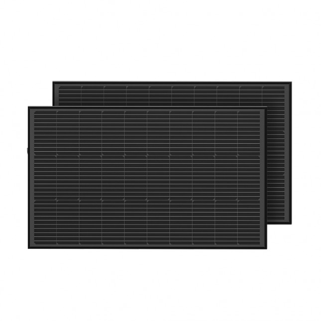 EcoFlow 2x 100W zonnepaneel met bevestigingsbeugels