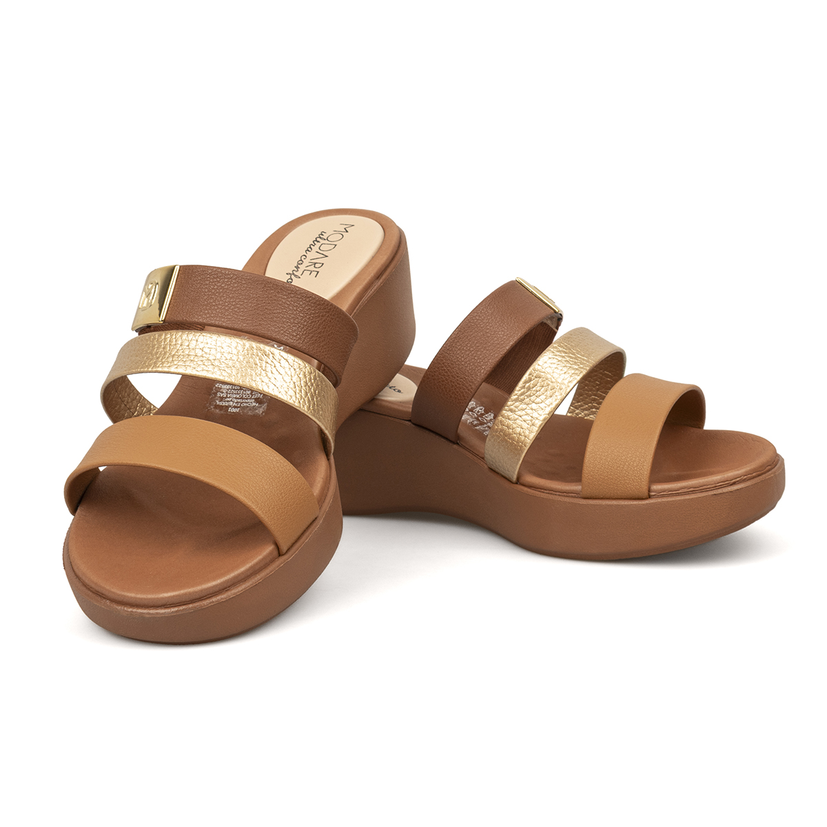 Sandalias Avellana / Camel / Dorado Modare 7227 6