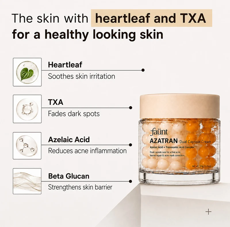 Azatran Dual Power Boosting Capsule Cream - Heartleaf & 99% TXA — image 3