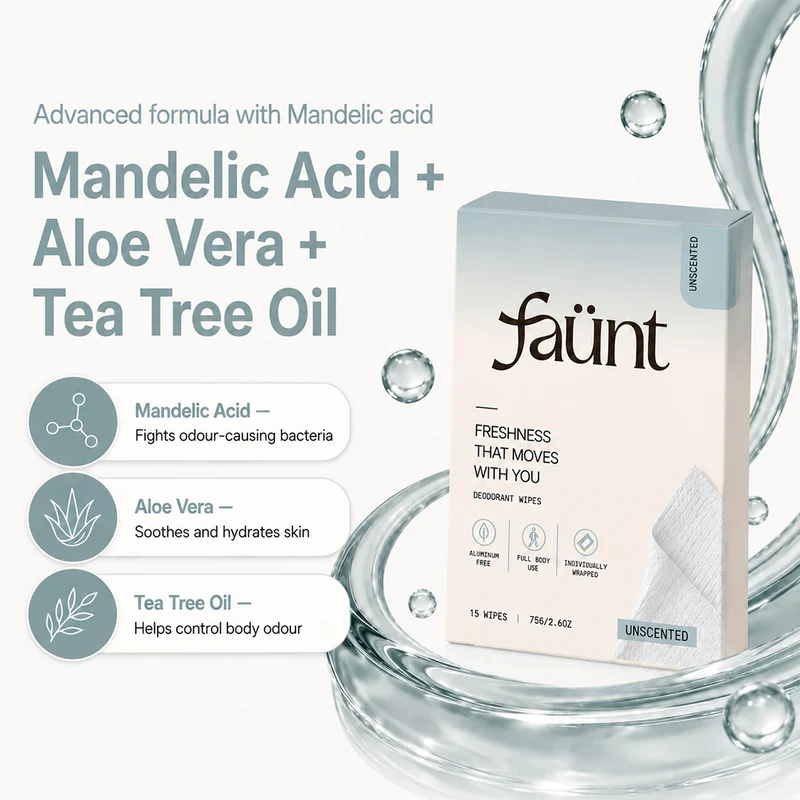 Aloe Vera + Vitamin E Fresh Odor Control On-The-Go Freshness Wipes — image 2