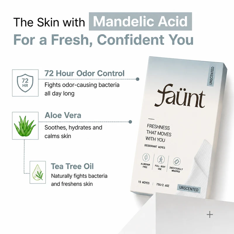 Aloe Vera + Vitamin E Fresh Odor Control On-The-Go Freshness Wipes — image 3