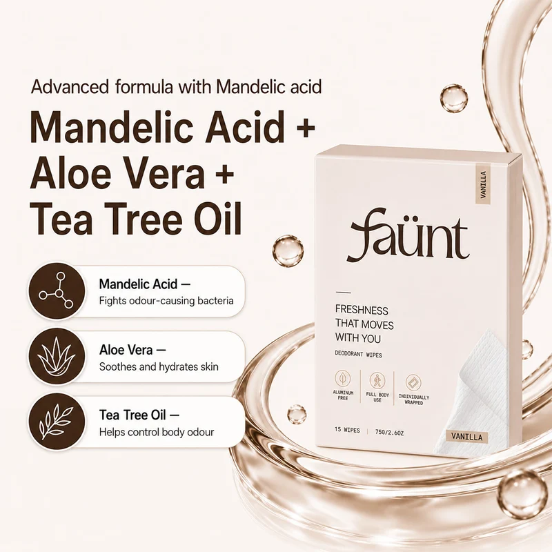 Aloe Vera + Vitamin E Fresh Odor Control On-The-Go Freshness Wipes — image 2