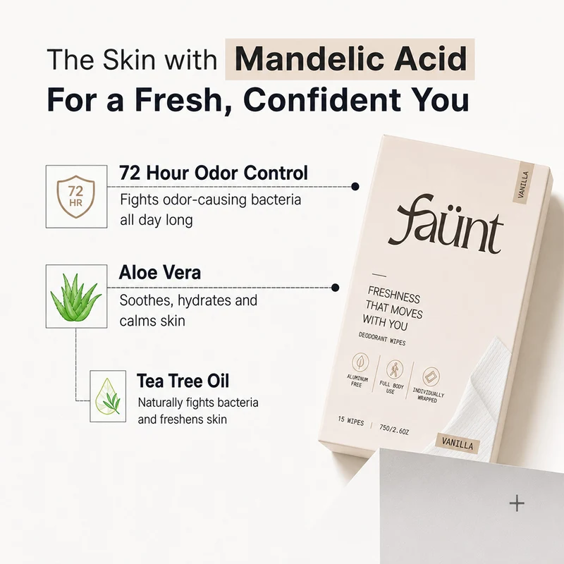 Aloe Vera + Vitamin E Fresh Odor Control On-The-Go Freshness Wipes — image 3
