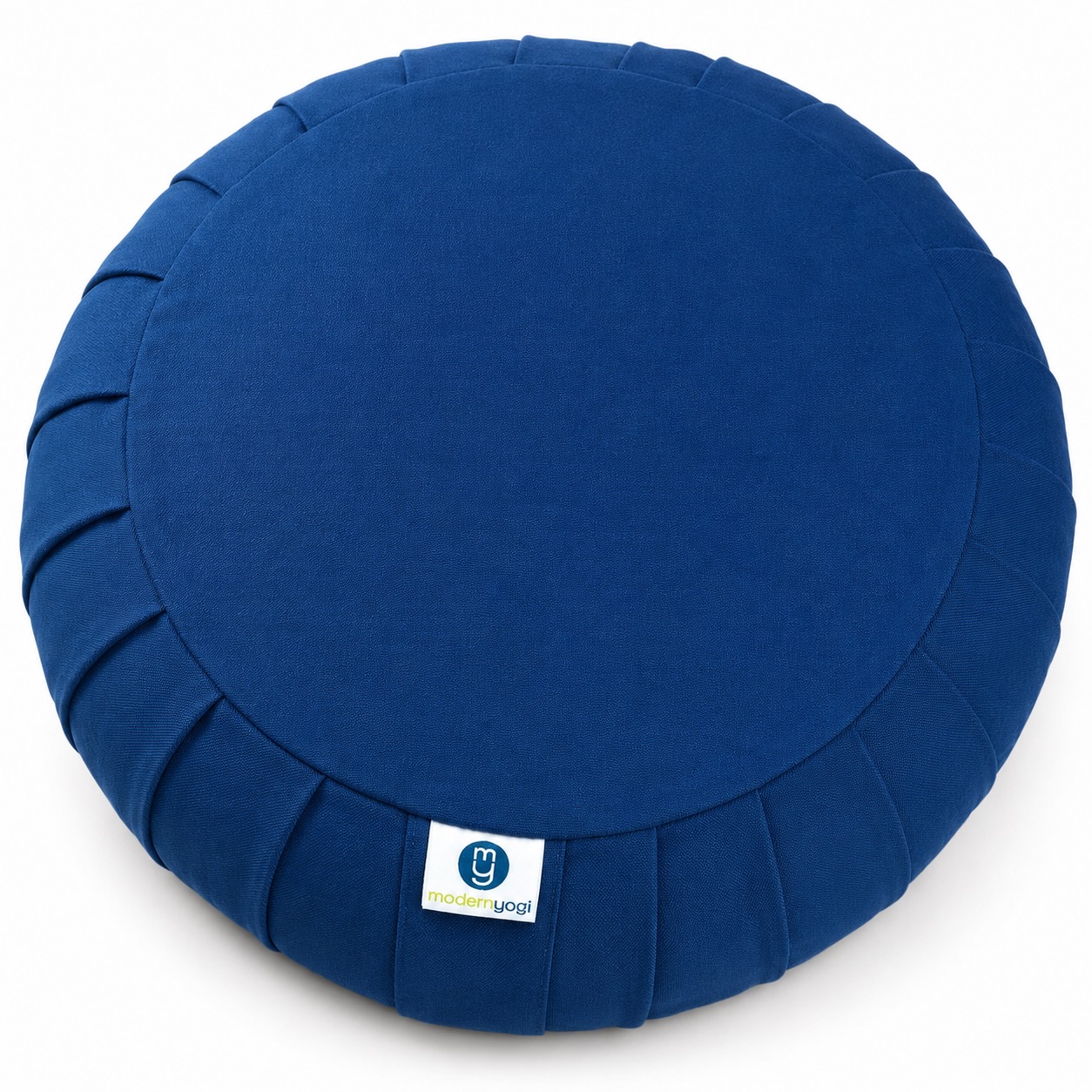 Blue Round Zafu Cushion — view 2