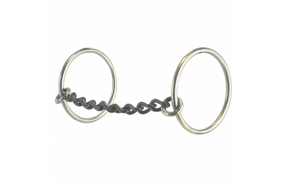Medium Loose Ring Snaffle Bit with Chain Mouthpiece