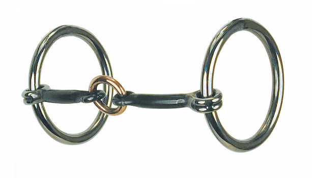 Heavy Loose Ring Snaffle Bit with Copper Lifesaver