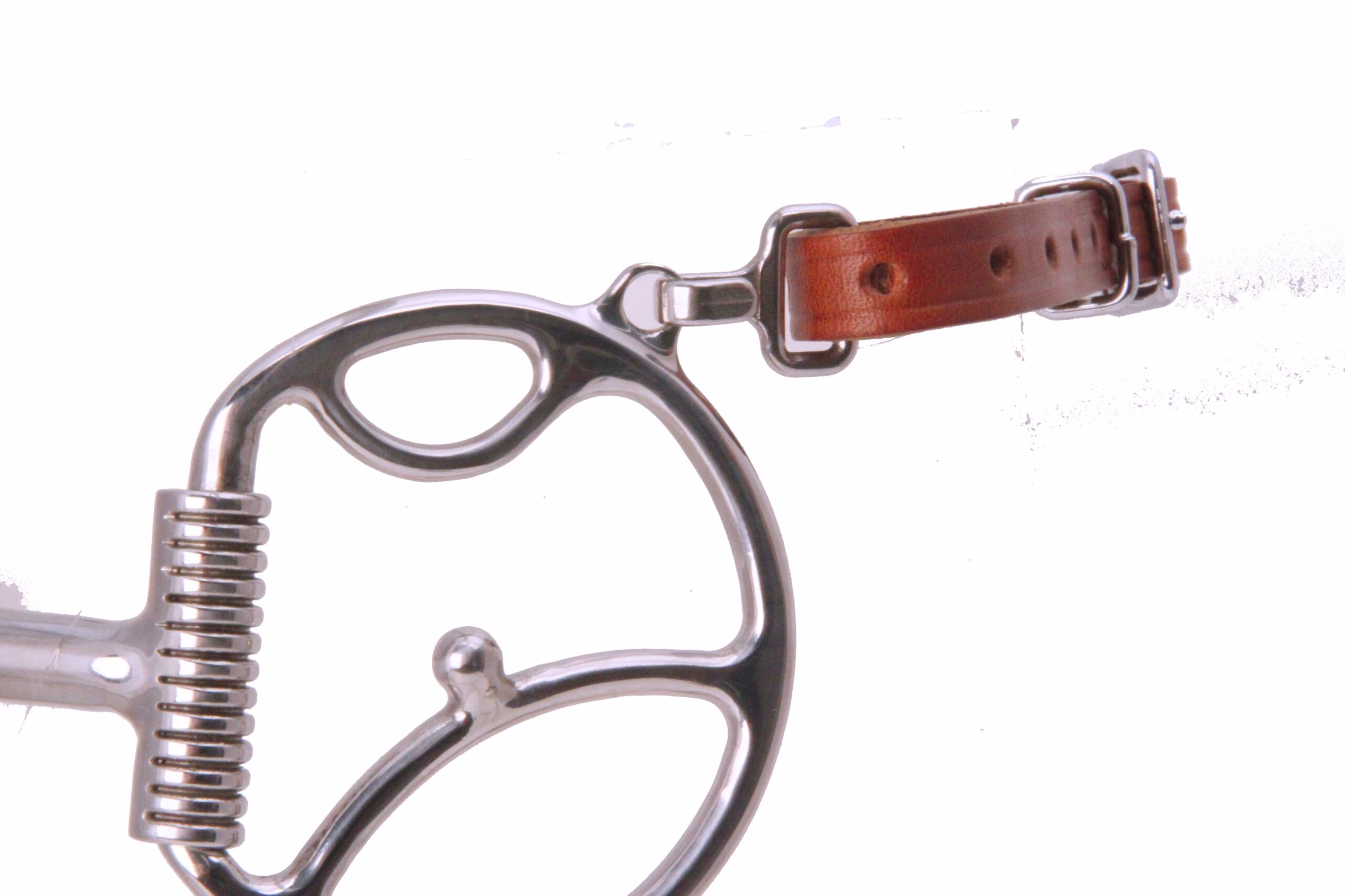 Leather curb strap kit for myler cheeks w/ hooks
