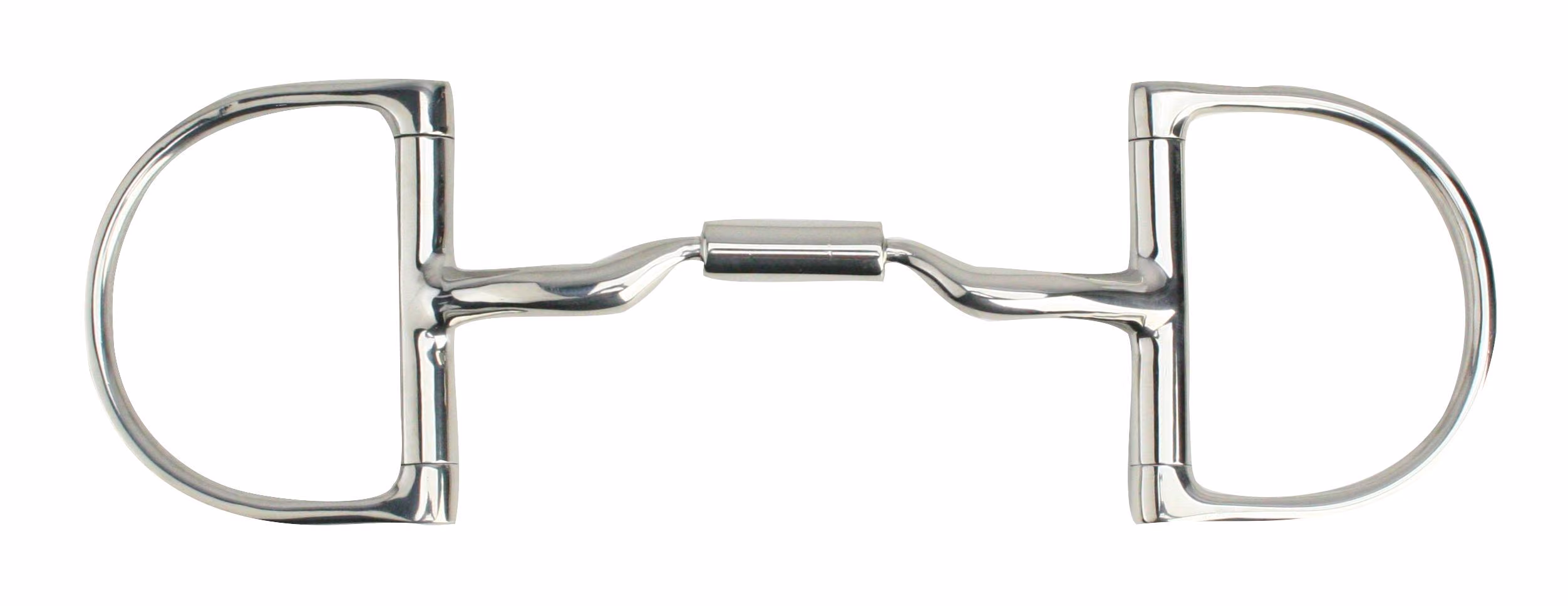 Myler 3 3/8" Medium Dee without Hooks with Low Port Comfort Snaffle™ MB 04
