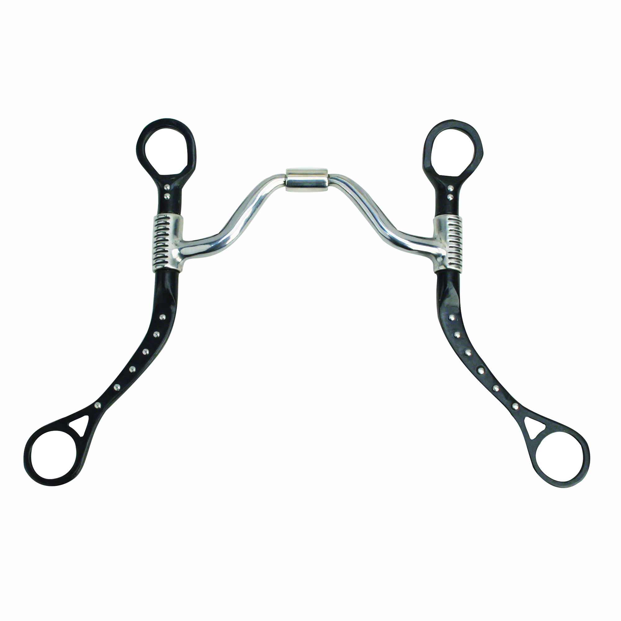 Myler MBB Black Flat Shank with Sweet Iron Wide Ported Barrel MB 16PB