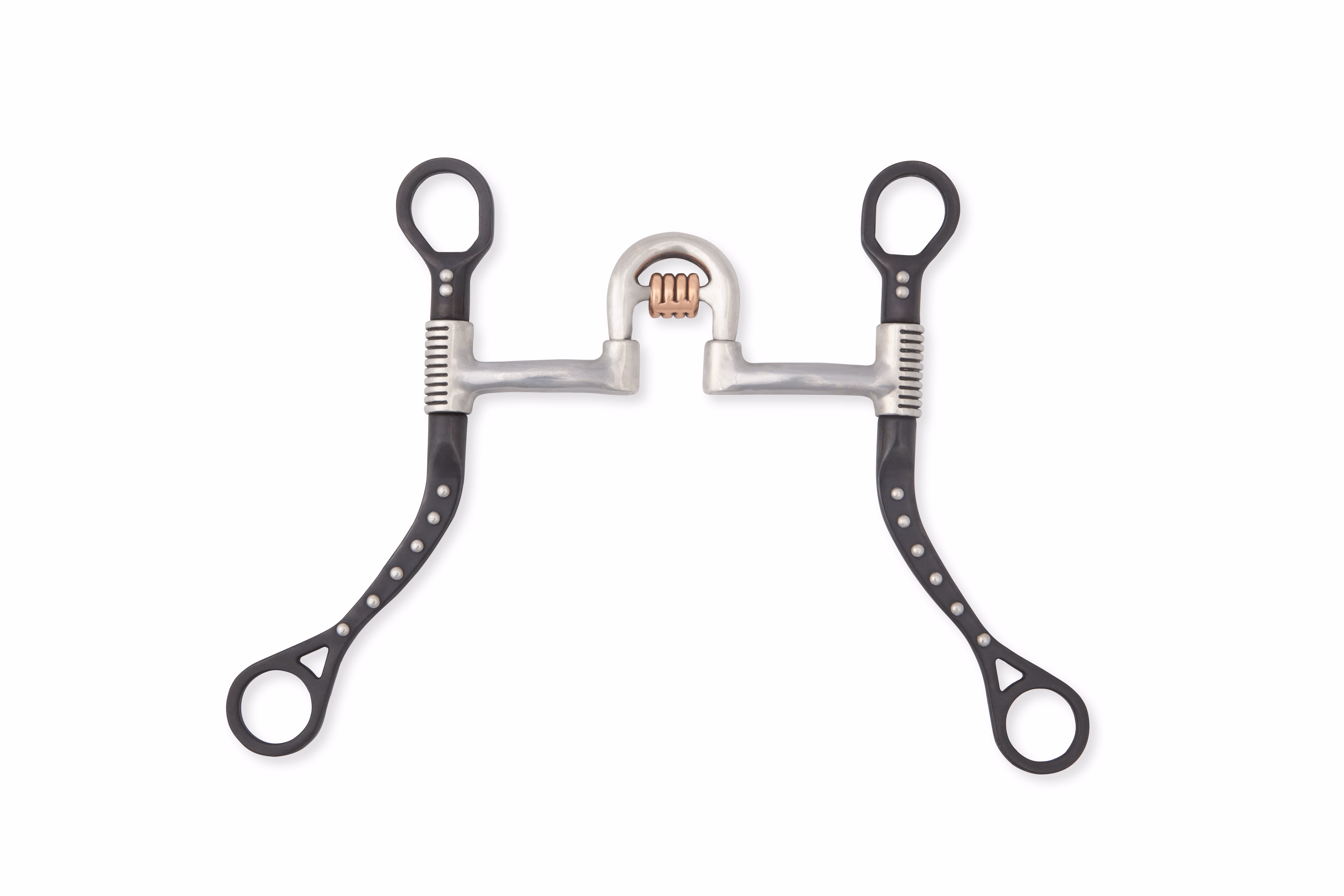 Myler MBB Black Flat Shank with Sweet Iron Correctional High Port MB 27HP w/Cricket