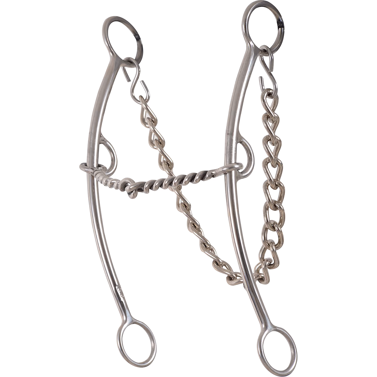 Carol Goostree Pickup Bit Long Shank- Twisted Wire Snaffle