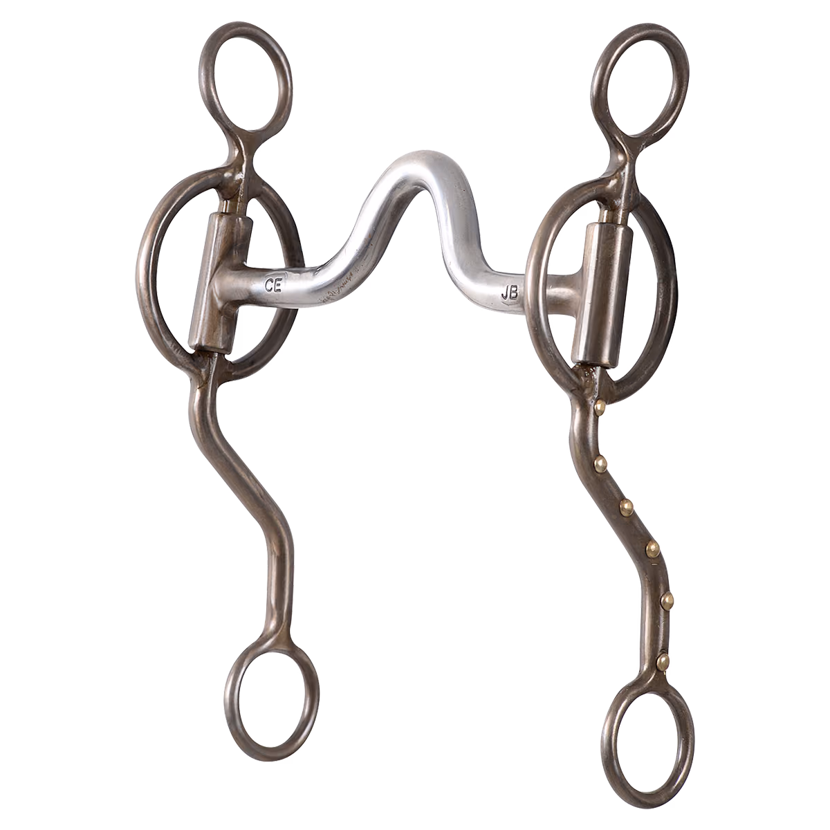 Joe Beaver Loose Cheek Shank Roping Bit with High Port, 7.5-inch