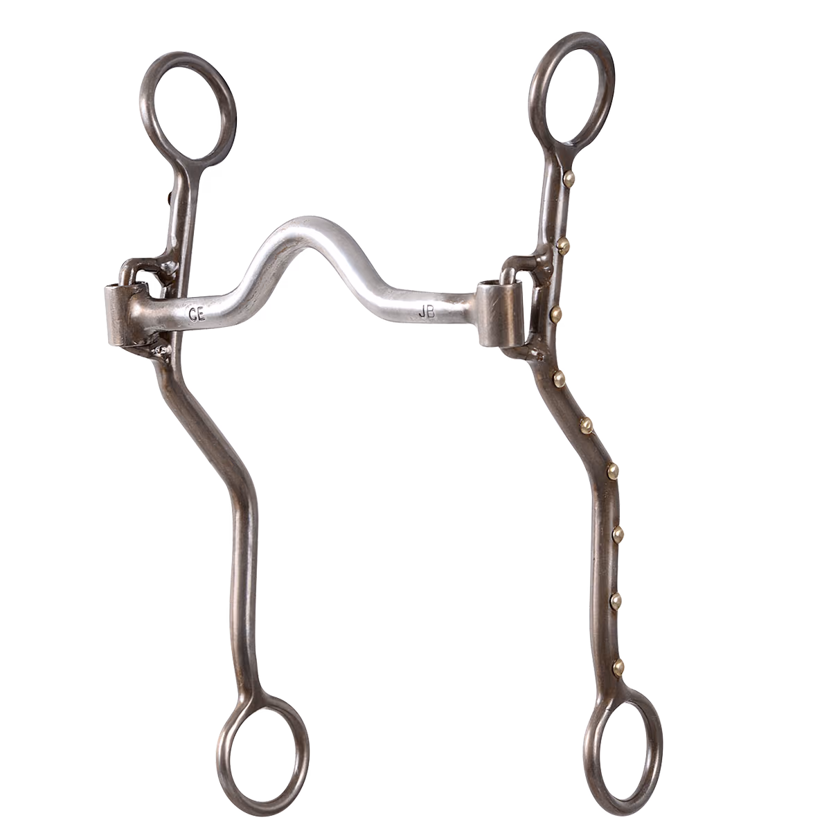 Joe Beaver Loose Cheek Shank Roping Bit with Low Port, 7.5-inch