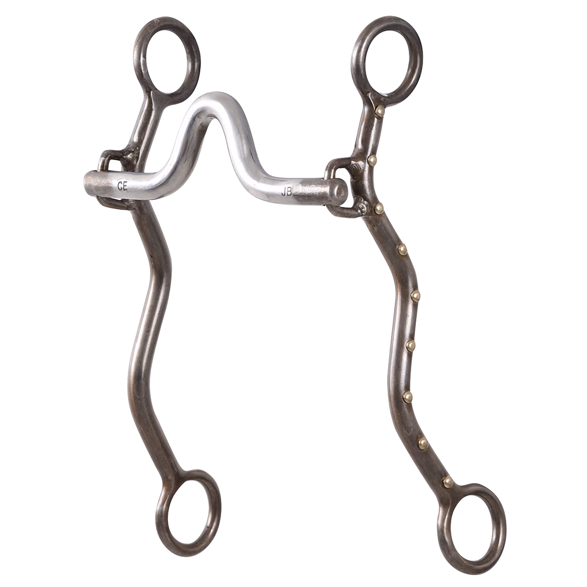 Joe Beaver Loose Cheek Shank Roping Bit with High Port, 8-inch