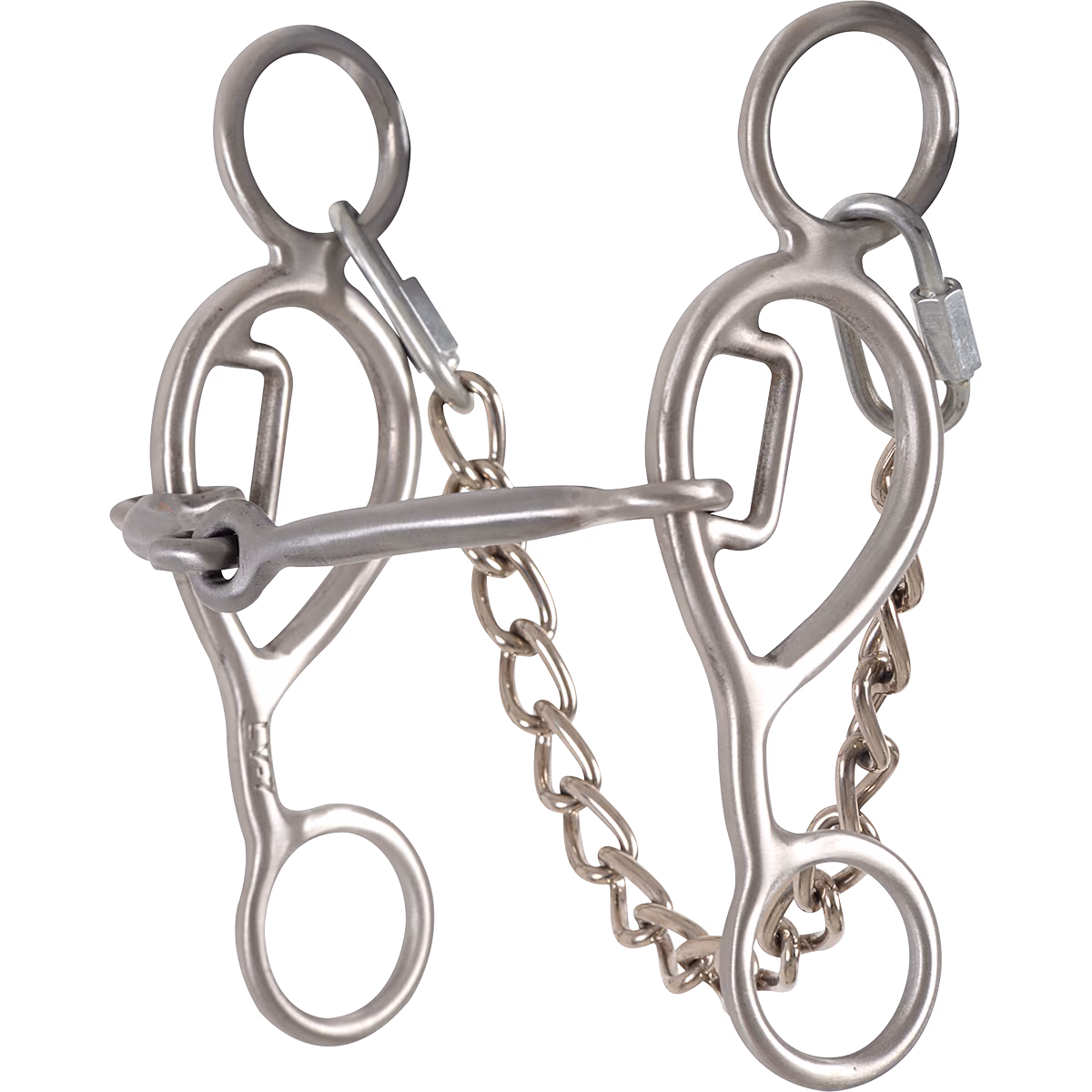 Les Vogt Turbo Collection Shank Barrel Bit- 5 1/2 Shank Snaffle