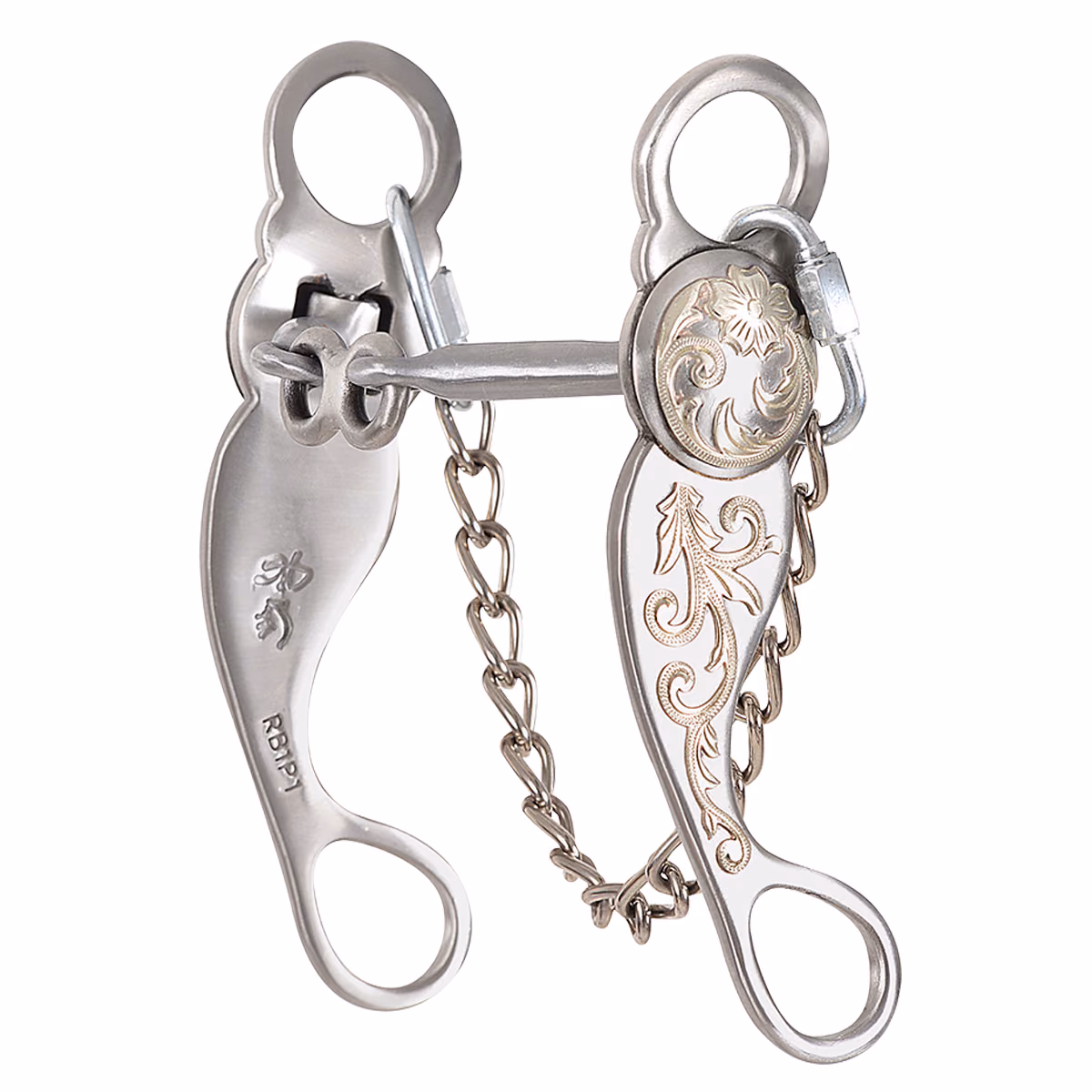 Les Vogt Roping Collection Dogbone Snaffle with Swivel Cheeks