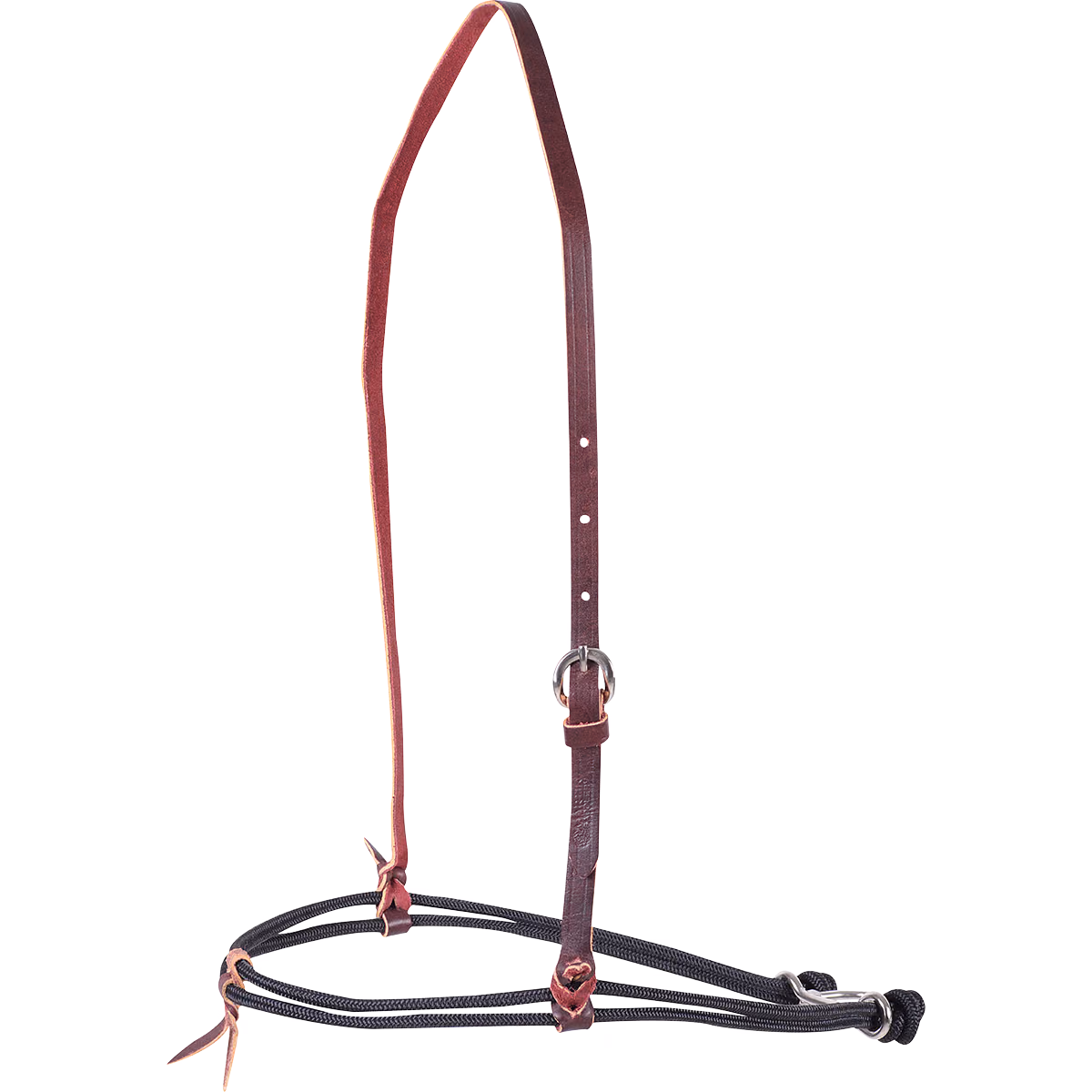 Martin Saddlery Nylon Double Rope Noseband with No Cover, Black