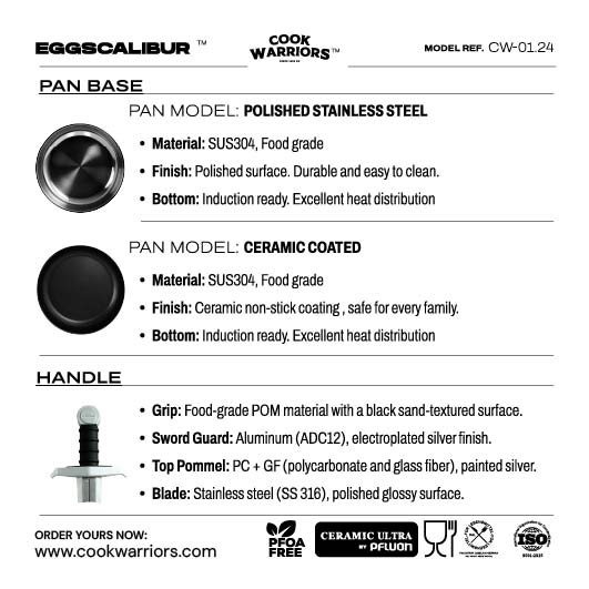 Eggscalibur™ 24 — Sword Frying Pan — photo 13