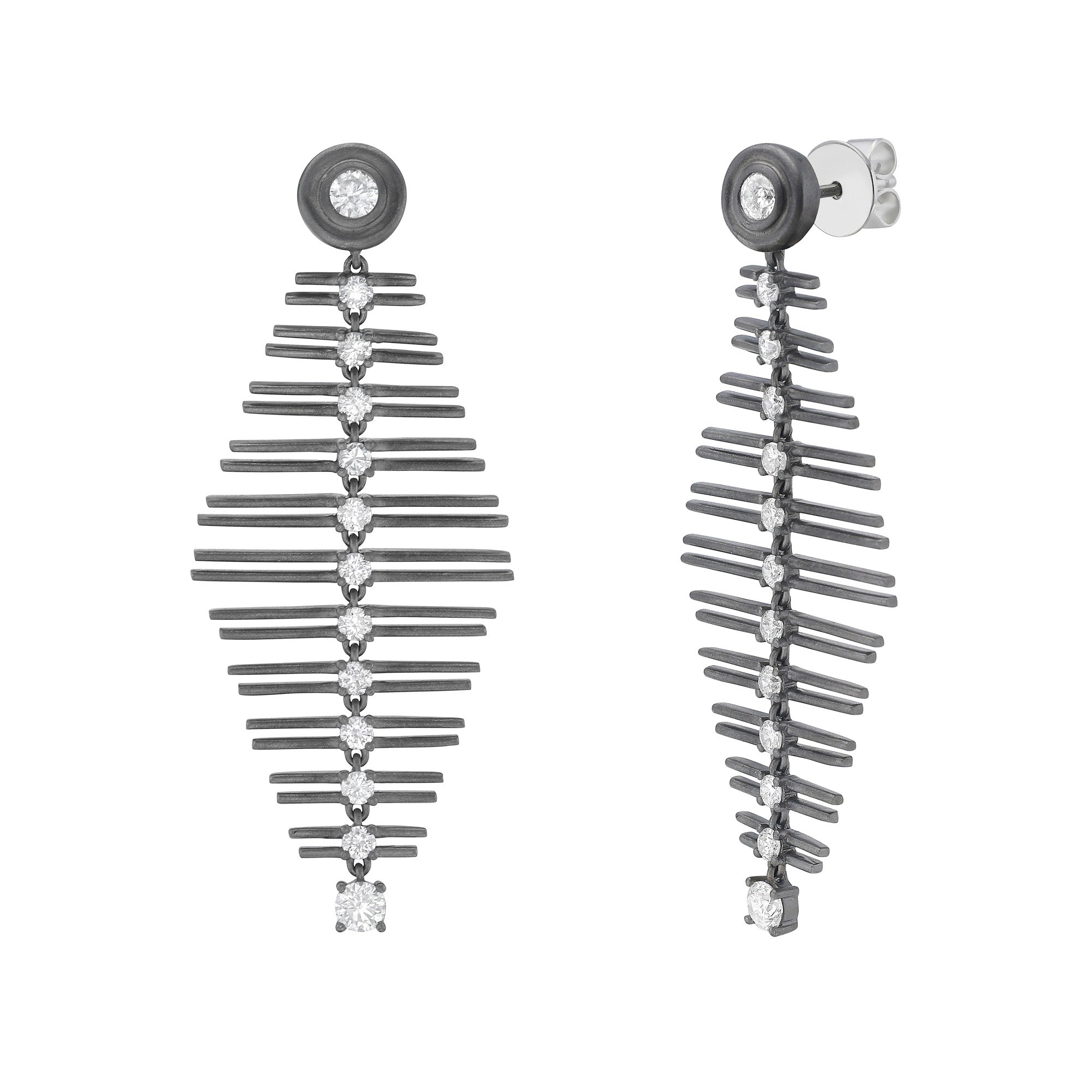 Sable Noir Rakel Chandelier Earrings, image 3 of 3