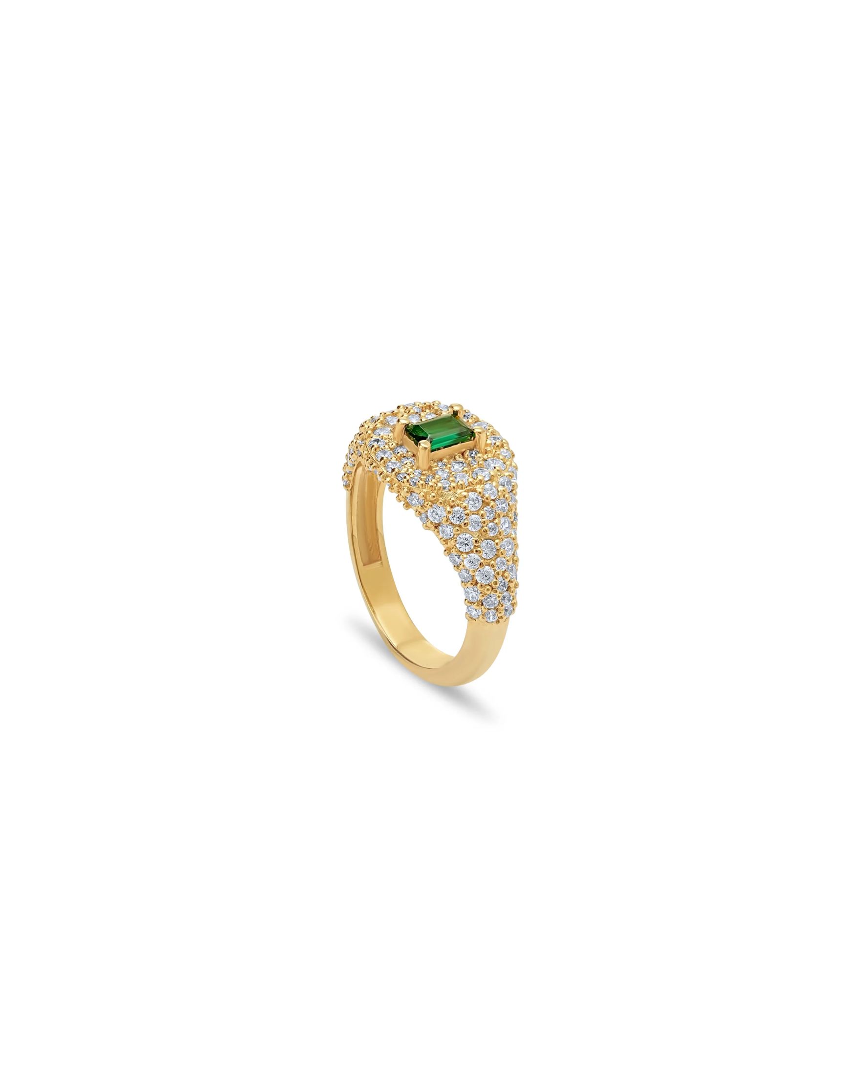 Green Signet Ring