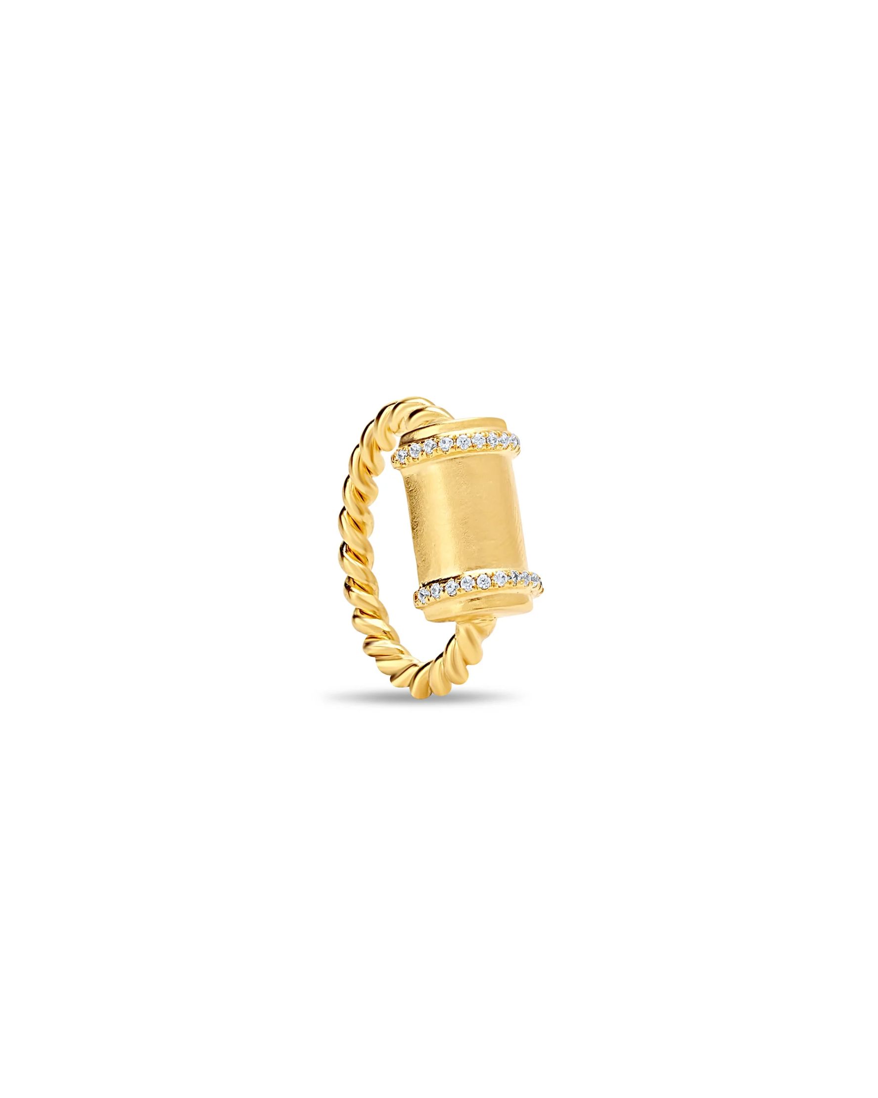 Golden Flame Ring