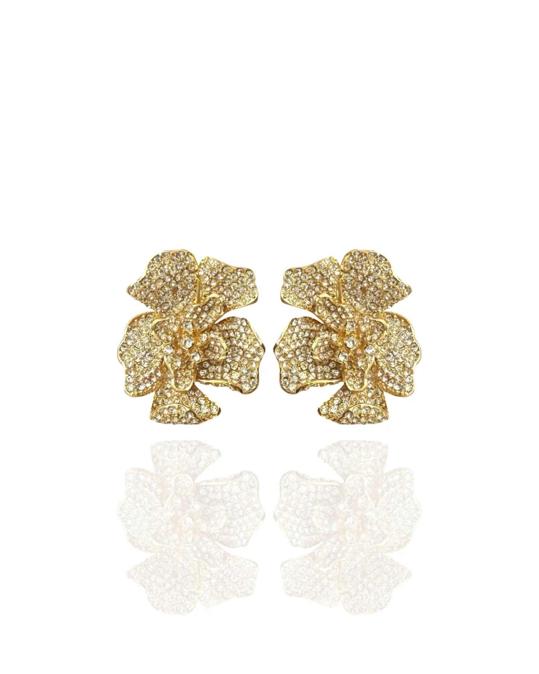 Camelia Earrings Gold