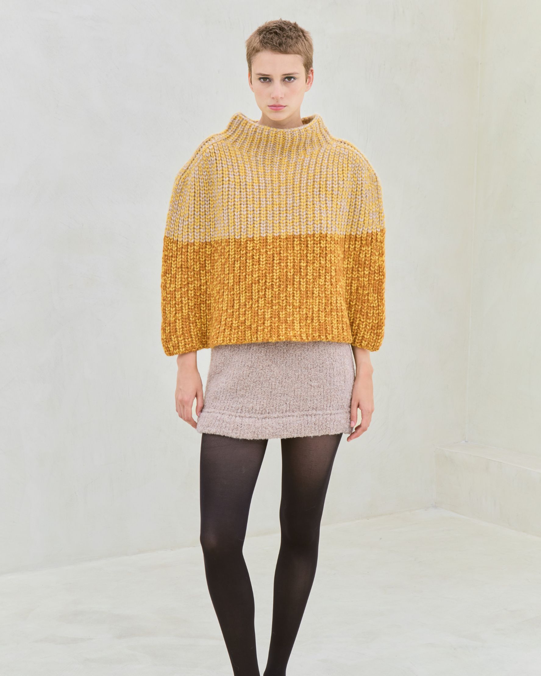 Nadia Poncho Yellow