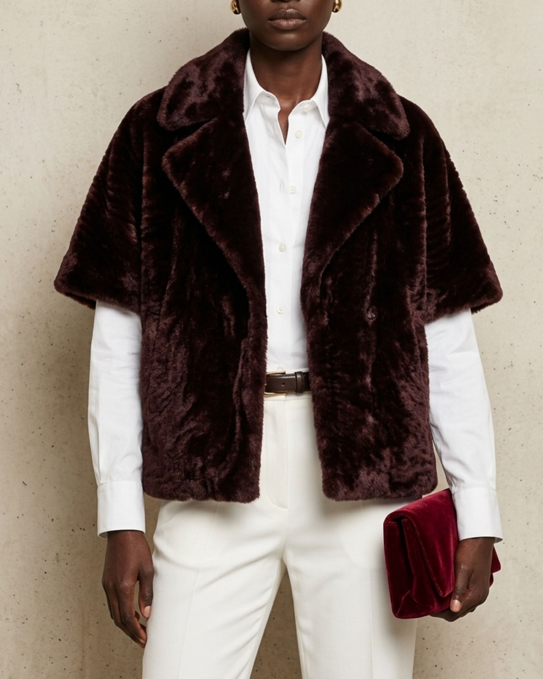 Armonia Shearling Coat Brown